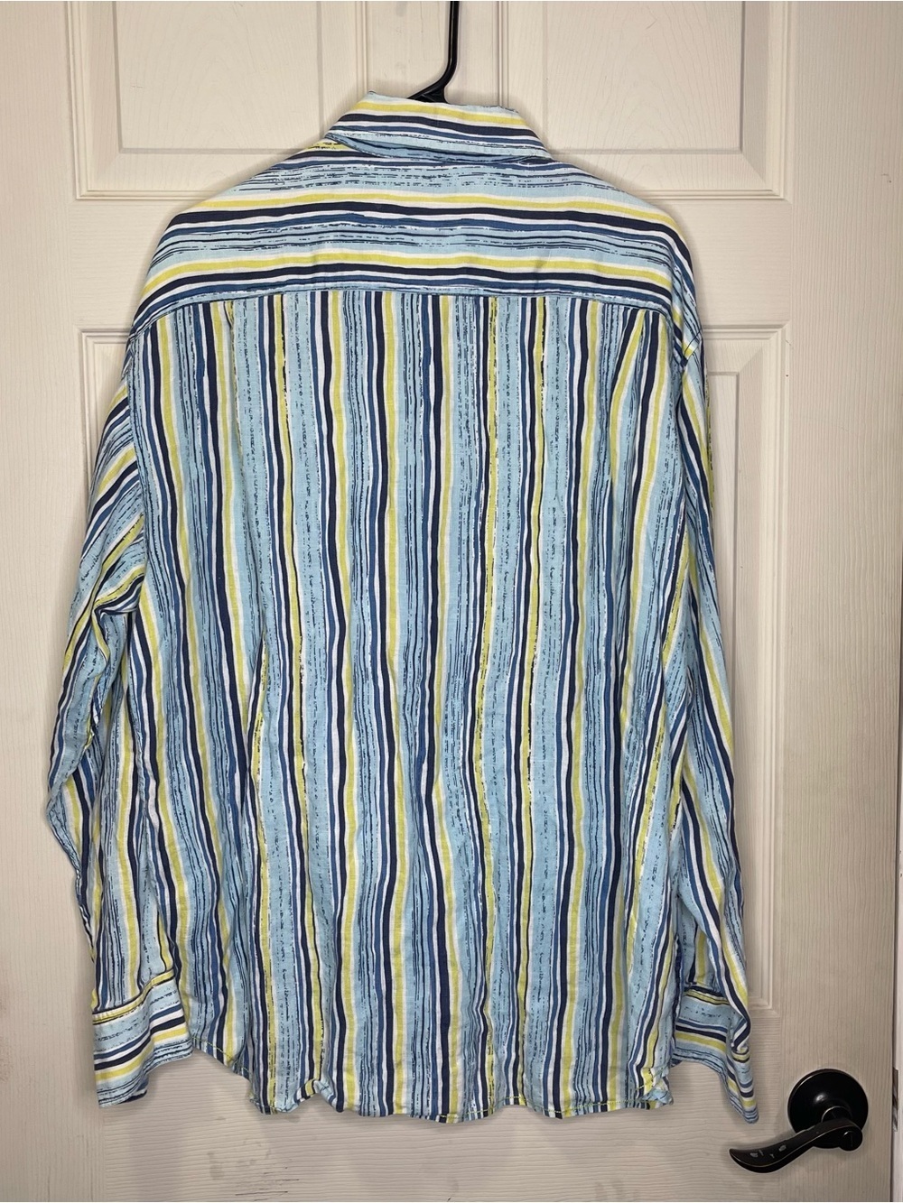 Tommy Bahama 100% Linen Striped Long Sleeve Button Up Shirt Men's XL - Picture 7 of 7